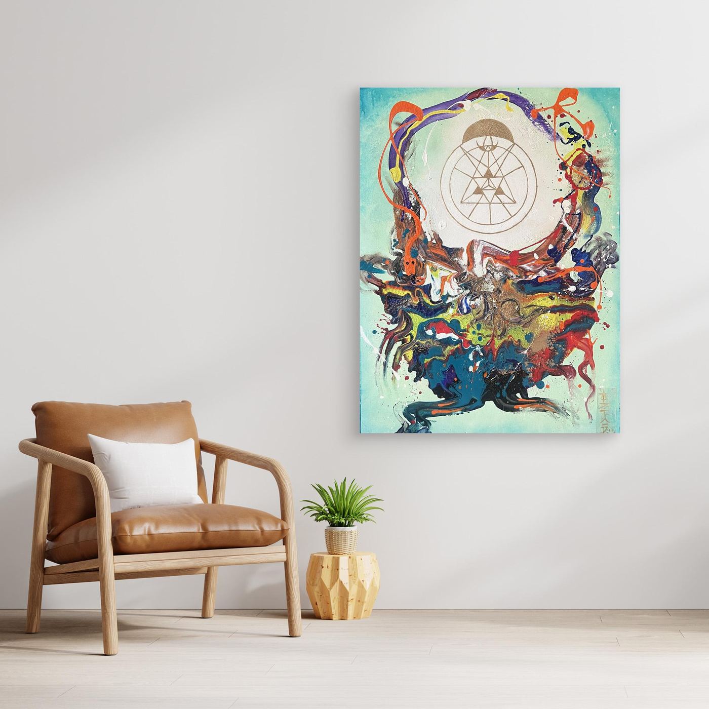 Turqoise divine ascension (Print)